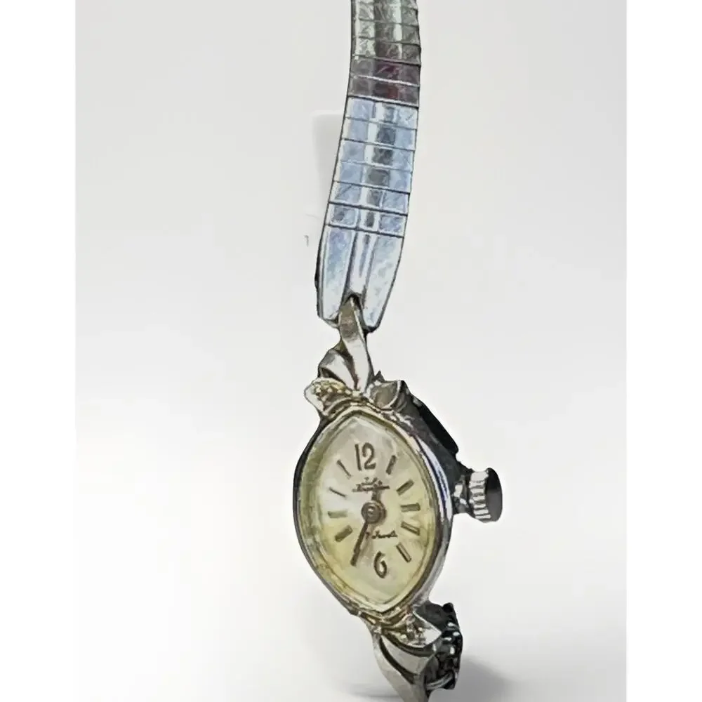 Jules Jurgensen 17 Jewels Watch Vintage, Diamonds Works, Needs Battery